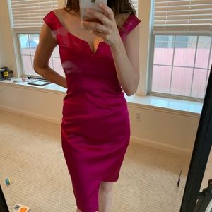 Black Halo cocktail dress sz 4: worn once!